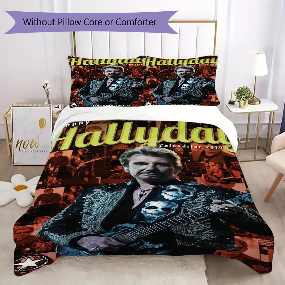 French legendary rock singer and actor Johnny Hallyday provides comfortable bedding covers and pillowcases for home use (without core) K25