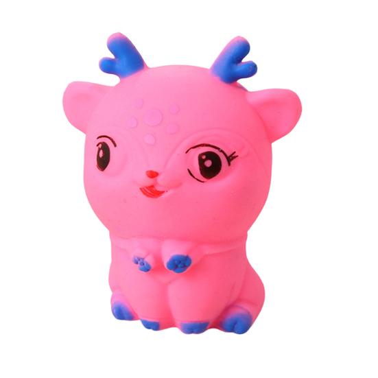 Small Deer Squeeze Toy Stress Relief Flour Filling Deer Stress Ball Portable Slow Rebound Cartoon Animal Decompression Office Desk Toy