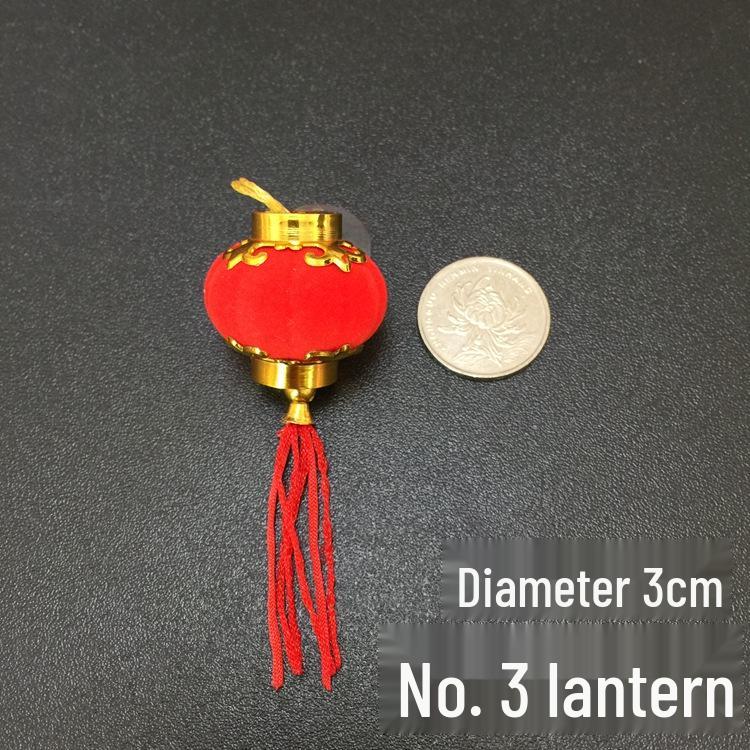Year of the Rat Red Lantern Decor: Spring Festival Blessing with Flocked Fu Character for Prosperity