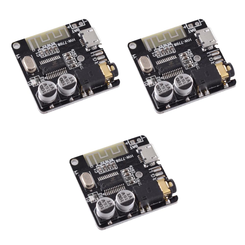 Audio Receiver Board Bluetooth-Compatible 4.1/5.0 2 Channels Wireless Stereo Music Module 3.5mm Audio Aux Micro USB 5V Powered