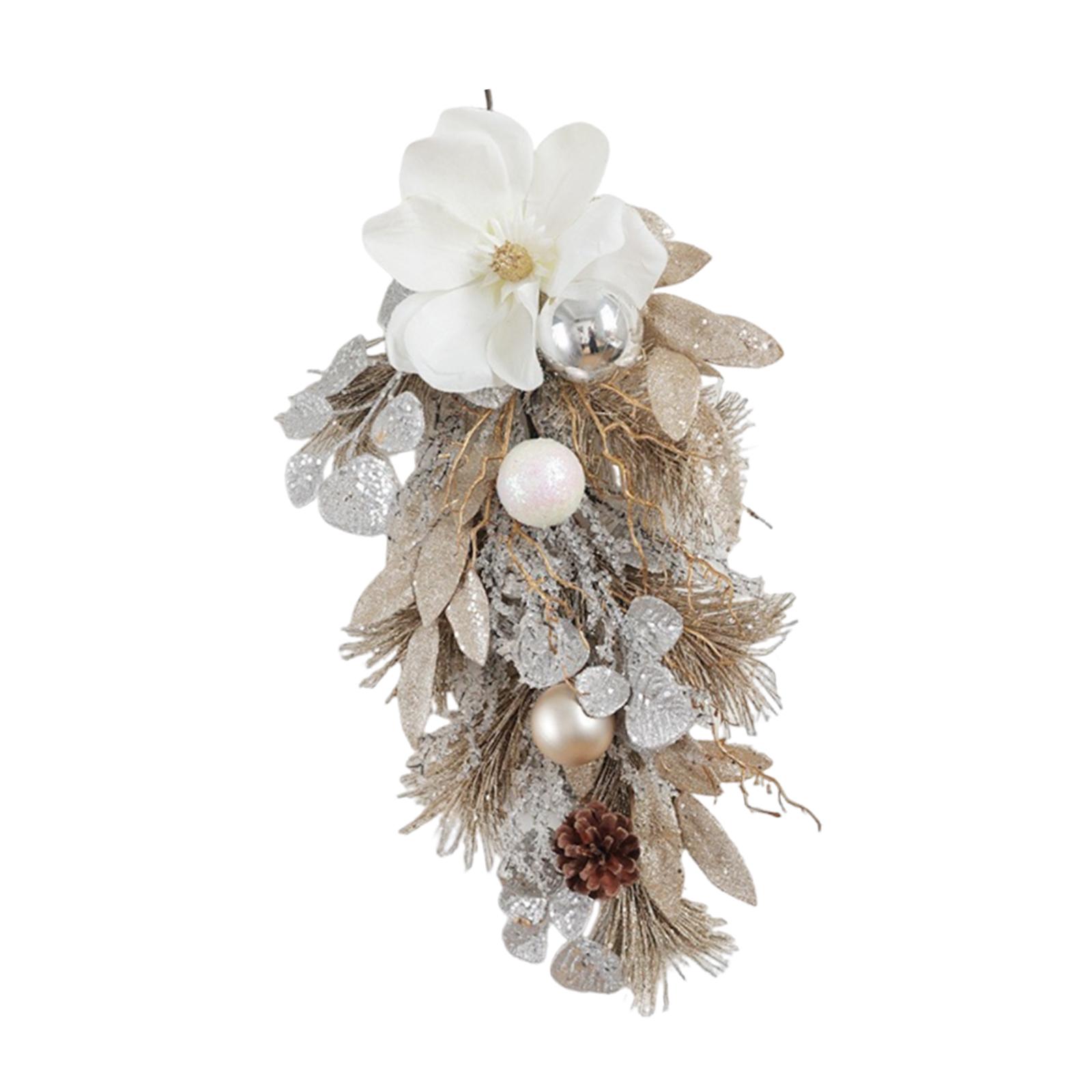 Seasonal Flower Wreath Artificial Door Garland Multicolor Swag Decoration for Home Garden Christmas Parties