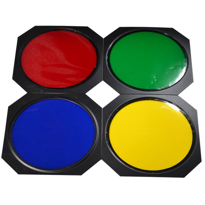 Four-Leaf Color Filter Set: Red, Yellow, Blue, Green Photography Hood & Light Shield