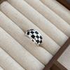 Korean Style Adjustable Plaid Stackable Rings for Women – Hip Hop Niche Index Finger Fashion