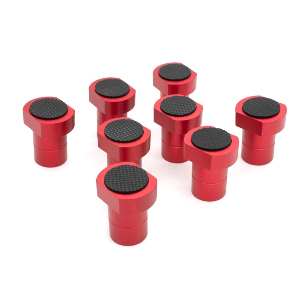 8Pcs Bench Dogs Aluminum Alloy Non Slip Bench Brake Inserts Woodworking Clamp for Milling Cutting 3/