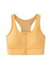 Shockproof Racerback Yoga Tank with Integrated Zip Bra for Large Busts