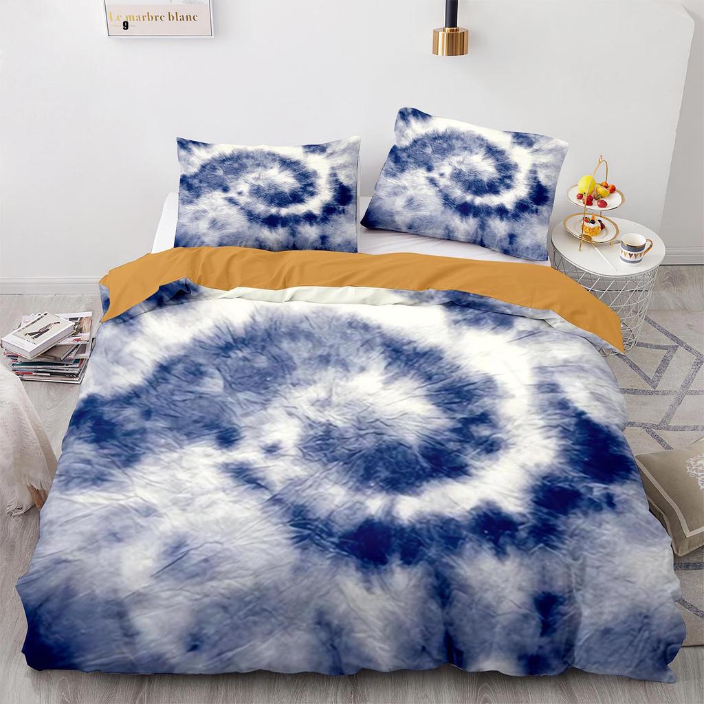 Digital Printing Three-Piece Rainbow Spiral Quilt Cover Size Quilt Cover 3D