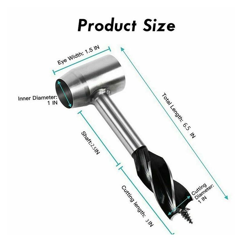 Outil de survie en plein air, clé à tarière manuelle, perceuse à bois pour les colons Bushcraft
