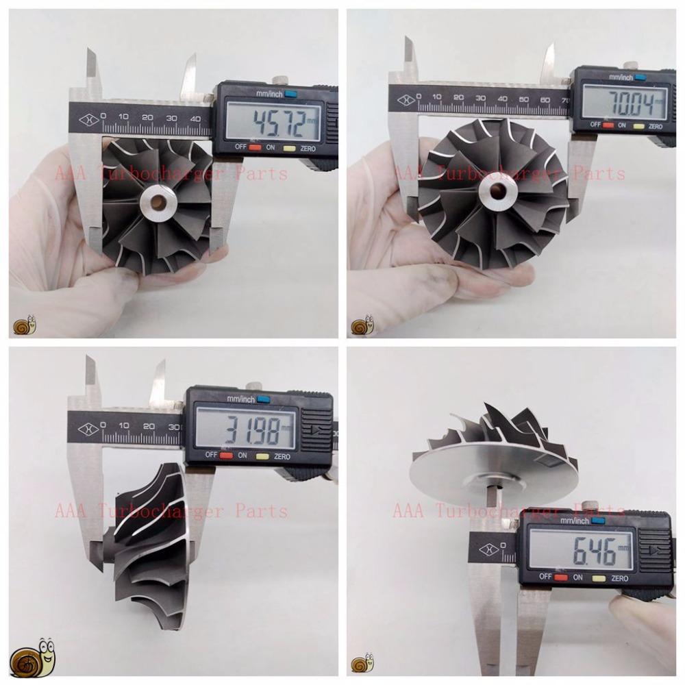 T04B/T04E Turbo Parts Compressor Wheel 45.8x70mm,Blades 8/8 Supplier AAA Turbocharger Parts