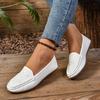 Fashion Women's Shoes Slip On Women's Flats Hot Sale Embroidery Casual Flat Shoes New Plus Size Solid Flat Low Heels