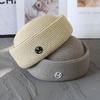 Pălărie Vintage Primăvară Vară Tip Cutie Pălărie Dură Pălărie Femei Berete de Modă Fascinator de Nuntă Alb Negru Șapcă de Nuntă Petrecere Fermecătoare