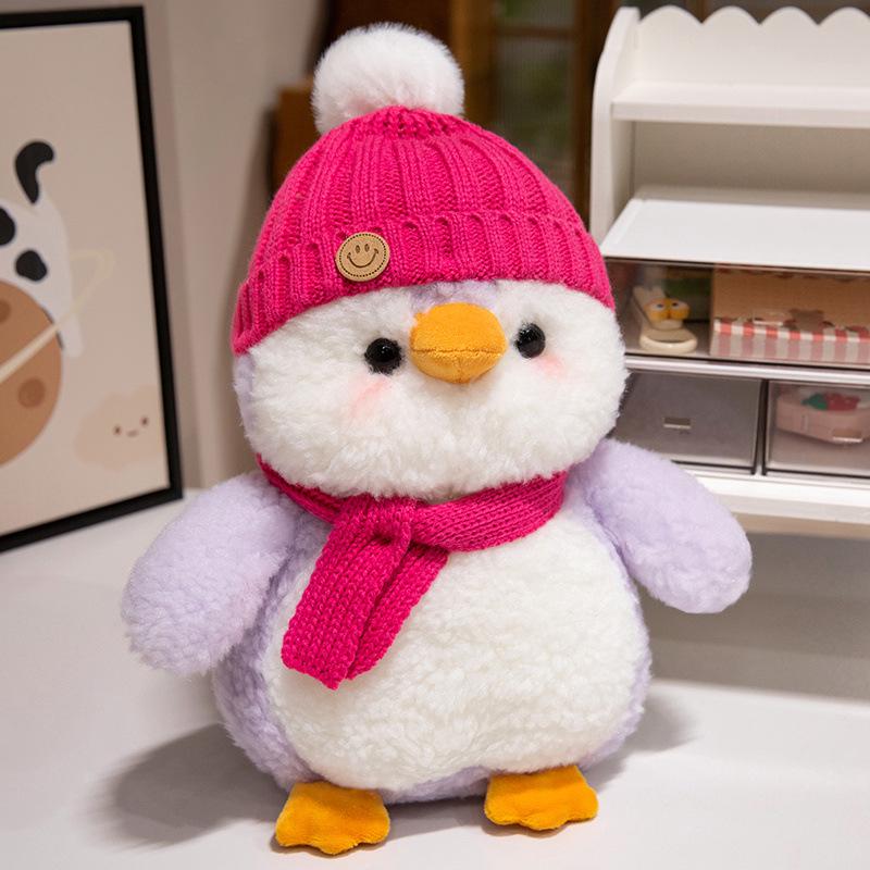 Penguin Plush Toy & Pillow: Cute Hug Buddy for Kids' Birthdays