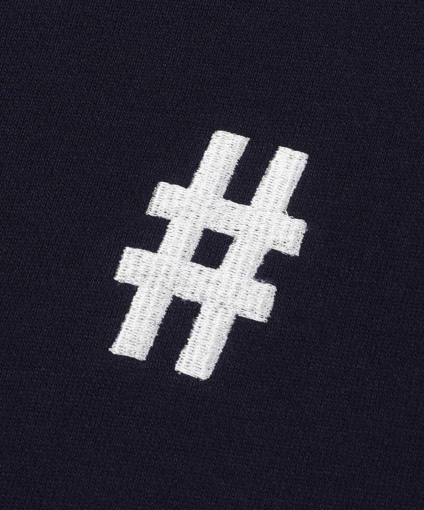 BEENTRILL Essential Hashtag Logo Fleece-Lined Sweatshirt (Navy)