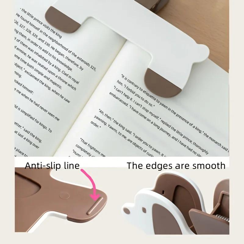 Cute Puppy Book Clip HolderDurable Non-Slip Grip for Textbooks & Office Files,Back To School & Office Gift, Reading Essential
