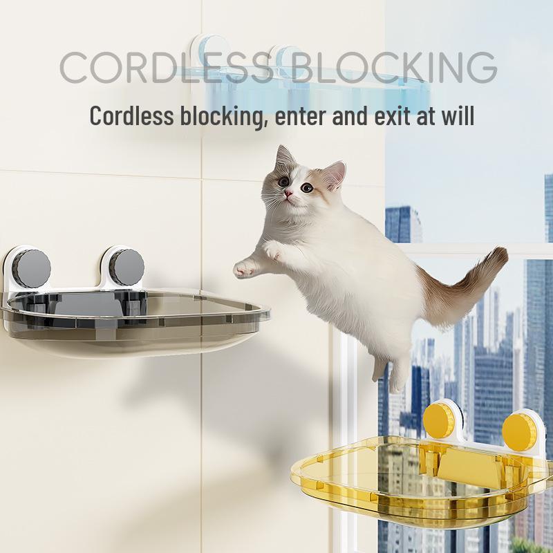 Cat Hammock with Suction Cups – Nail-Free Hanging Basket for Windows, All-Season Universal Balcony Bed