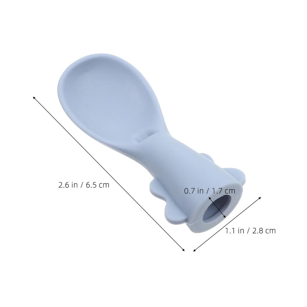 4 Pcs Baby Bag Spoon Set Spoons for Tableware Feeder Silicone Food Pouch Attachment Grade4