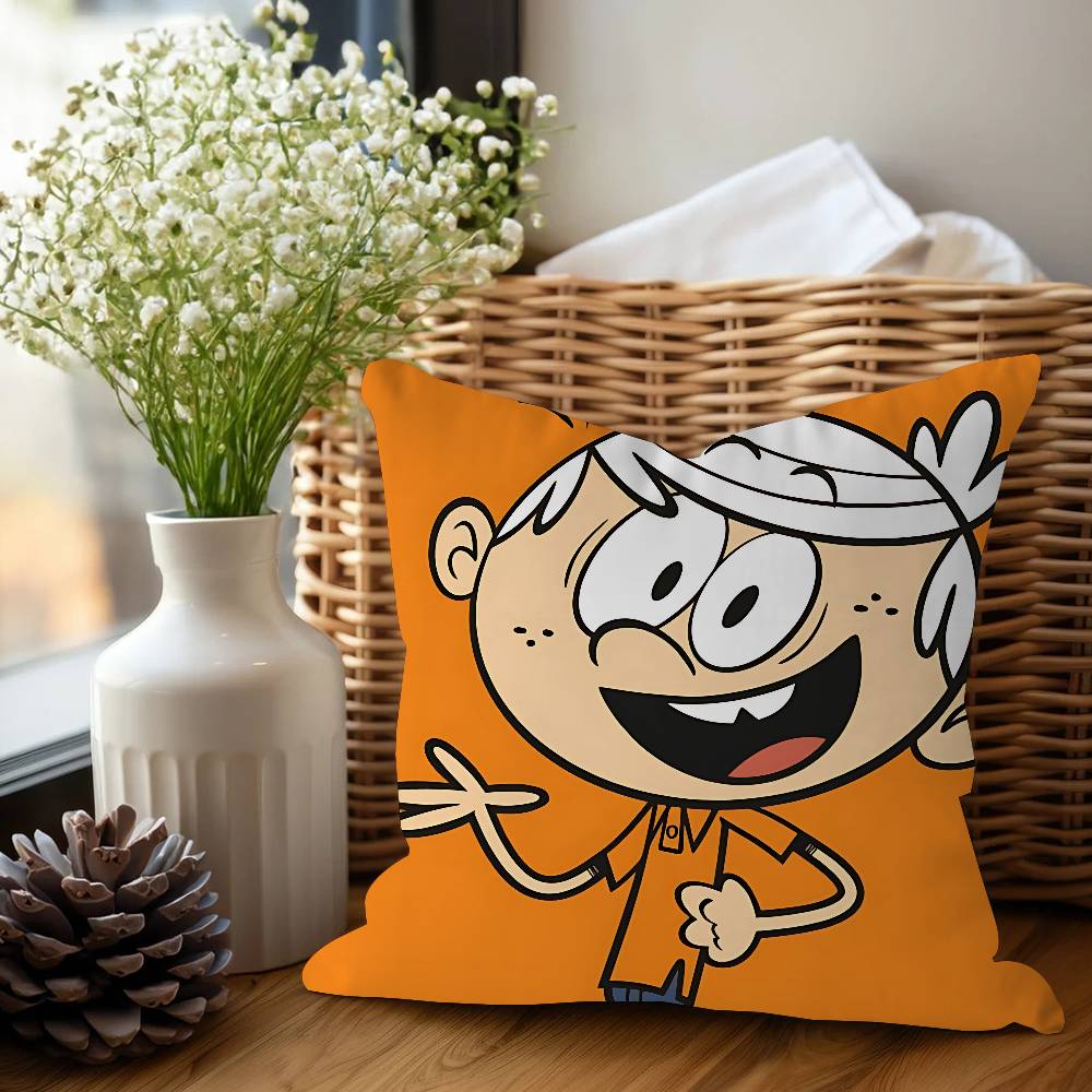 Anime The L-loud House Pillow Gifts Home Office Furnishings Bedroom Sofa Car Cushion Cover Case 45x45cm