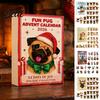 Interaktiver Feiertagskalender 2026 Weihnachtlicher Adventskalender 24 Tage Countdown mit 2D Acryl Partygeschenk Hund/Pferd/Katze/Tiere Anhänger Mini-Tier