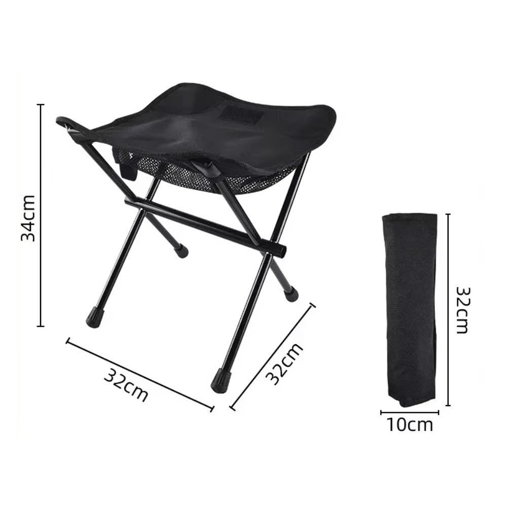 Moisture Proof Travel Beach Chairs Load Bearing Folding Fishing Chair  Outdoor Concerts