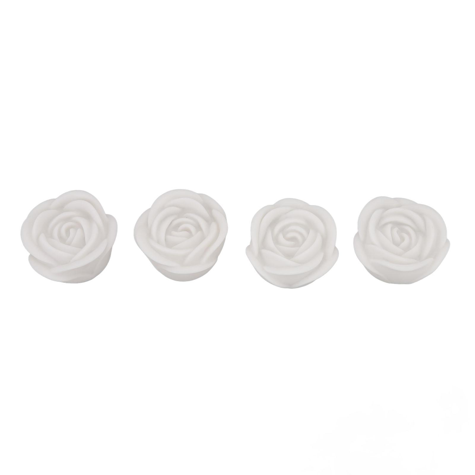 

4 Pcs LED Rose Candle Light Flameless Smokeless Colorful LED Decorative Light for Bars Cafe Weddings Family Gatherings