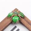 Rerto Bee Crystal Brooches For Women Enamel Rhinestone Animal Tassel Lapel Pins Men'S Suit Collar Pin Badge Accessories