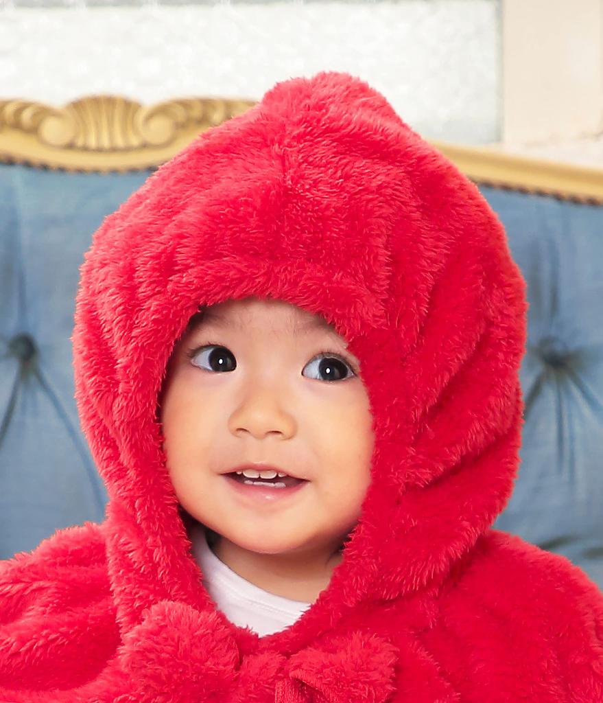 Clear Stone Marshmallow Baby Cosplay Halloween Little Red Riding Hood Baby 80cm Red Costume