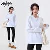 MJ STYLE Women's Pure Cotton Long Sleeve T-Shirt