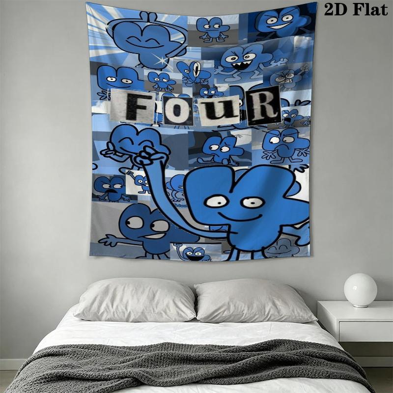 BFDI Wandteppich Ästhetisches Wandbehang Gedruckter Stoffdecke Dekorative Wandteppiche für Schlafzimmer Wohnzimmer Heimdekoration