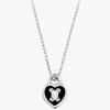 Noonoo fingers schwarzes Herzschloss Halskette