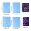 Notebook Cover Resin Mold DIY Crystal UV Epoxy Silicone Molds Note Book Notepad Covers Resin Casting Mould with Rings