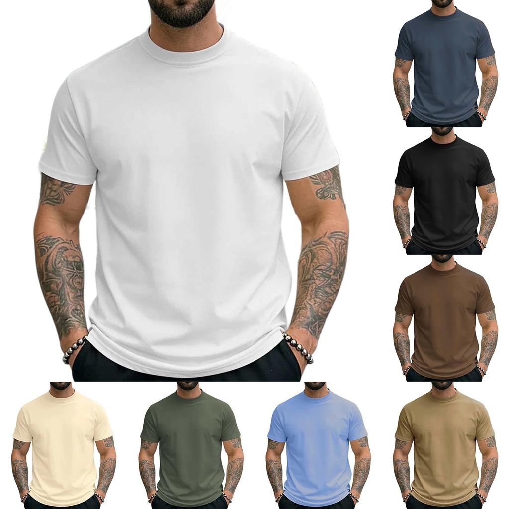 Men's Summer Short-sleeve Quick-drying T-shirt Undershirt Top