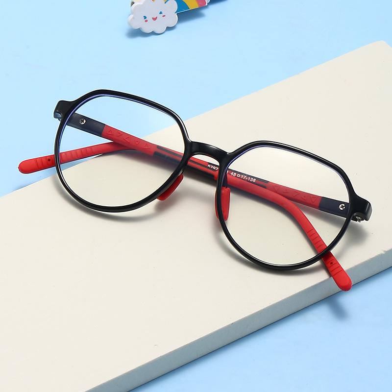 Children's Anti-Blue Light Polygon Glasses, No Prescription, TR90 Frame.
