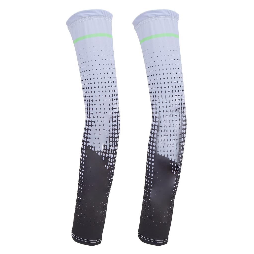 Arm Sleeves Sun Protection Elastic Breathable Cool Moisture Absorption Free Size Sun Sleeves for Sport Cycling Travel