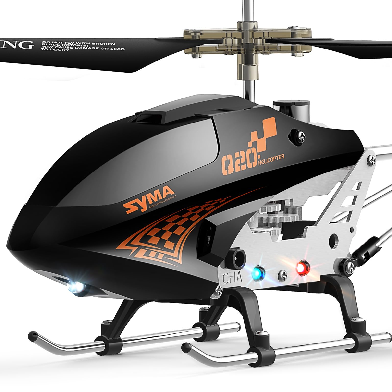 

SYMA Q20 Helicopter Indoor with Altitude and Emergency Stop RC Perfect Gift for Elementary School and Junior High School Students Radio-Controlled чорний