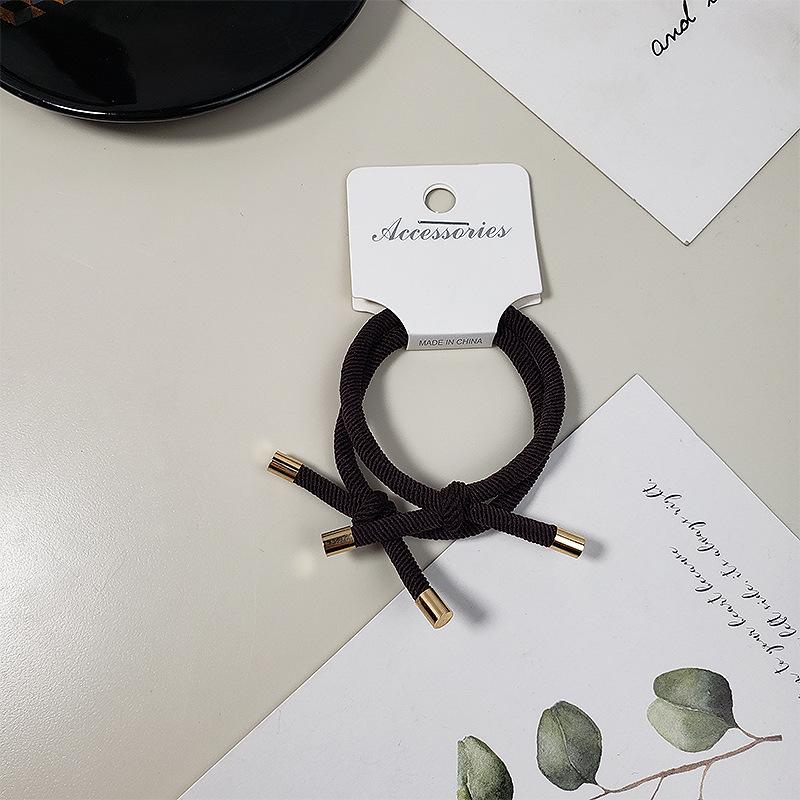 Trendy Korean Forest Hair Elastic Band - Stylish Small Leather Hair Rope for Women