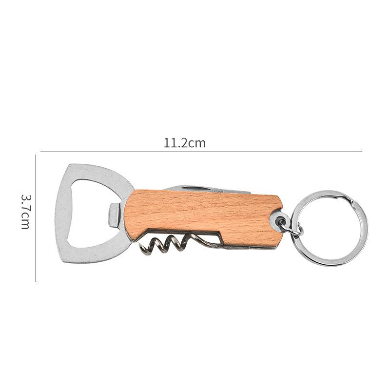 

1Pcs Outdoor Portable Bottle Opener Multi-function Key Chain Knife Small Gift Wine Opener