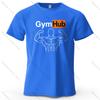 Gymhub Minimalist Printed Casual Short Sleeved New Personalized Mens And Womens Soft And Skin Friendly Fashionable Tshirt