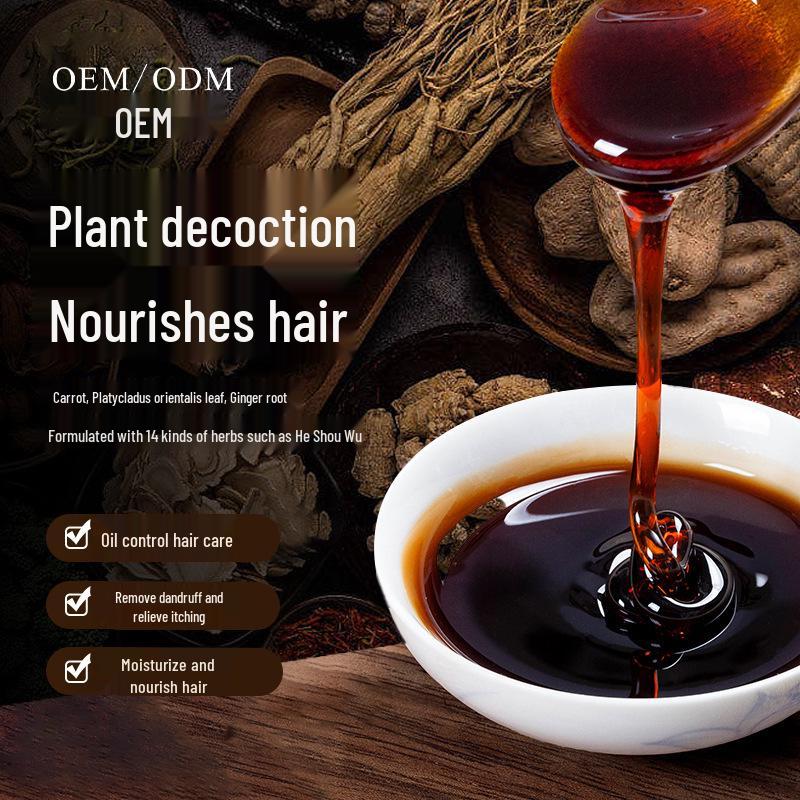 Ancient Herbal Shampoo Concentrate: Pure Handmade Hair Care for Dandruff, Itch Relief, Oil Control with Thuja & He Shou Wu.