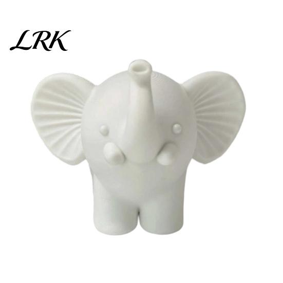 Elephant Home Decor Mini Figurine, 3D Printed Cute Animal Desktop Shape Decoration, Small Tabletop Ornament for Office Decoration