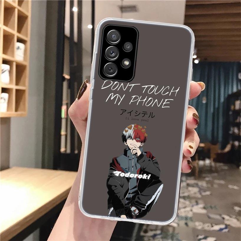 MHA Todoroki Shoto Soft Phone Case For Samsung Galaxy A16 A26 A36 A56 A15 A14 A13 A55 A54 A53 A35 A34 A33 A25 A24 A23 A05S A04S