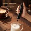 Smart Digital Milk Frother with Type-C Charging – Handheld Egg Beater & Coffee Frother