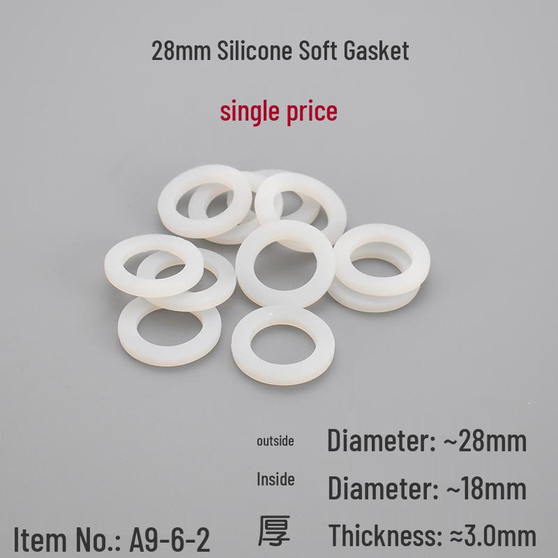 Jeu de Joints Souples en Caoutchouc Silicone et Joints Durs en PTFE - Différentes Tailles Disponibles