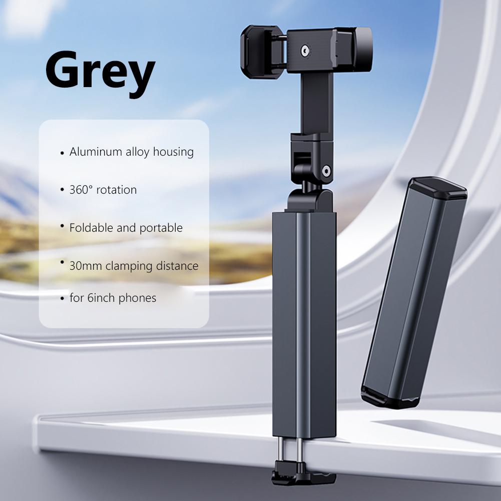 

Многофункциональный держатель для планшета и телефона с двойным зажимом для iPad, поворотный держатель для iPhone на 360°, алюминиевый кронштейн для устройств с диагональю 4–12,9 дюйма