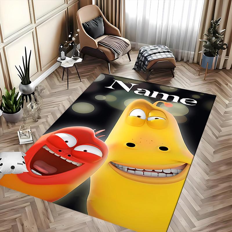 Custom Personalization Larva Area Rug - Perfect For Kitchen, Bathroom,Laundry Room Decor Large Size Available,Gift All Seasons