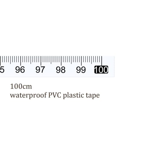 Kozelo Adhesive Tape Measure, Metric, 100cm x Left to Right Reading, Waterproof Sticky Ruler Tape, Clear