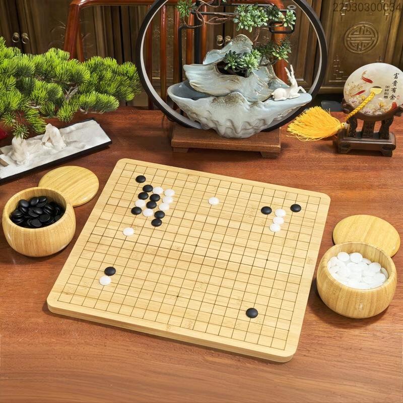 Набор для игры Го Brangdy с бамбуковой доской и нефритовыми камнями