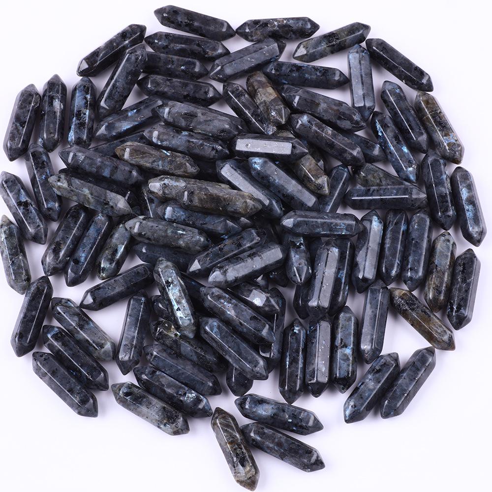 Amazonita Ponta Dupla Coluna Hexagonal Gema Semipreciosa Polida