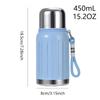 450ml Celebrity Insulated Bottle with High Aesthetic Value 316 Inner Container Handle Thermos Bottle Cold Coffee Tea Cup