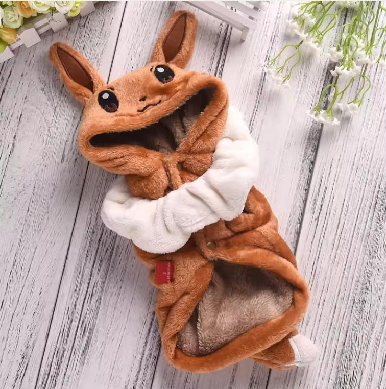 Coffee Fleece Dog Hoodie Autumn Winter Pet Chihuahua Clothes S XXL Small Medium Puppy Animal Hallooween Suit Shih Tzu Poodle