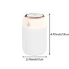 Portable Mini USB Ultrasonic Humidifier Two Mist Modes Color LED Night Light Silent Air Moisturizer for Vehicle Bedroom Office