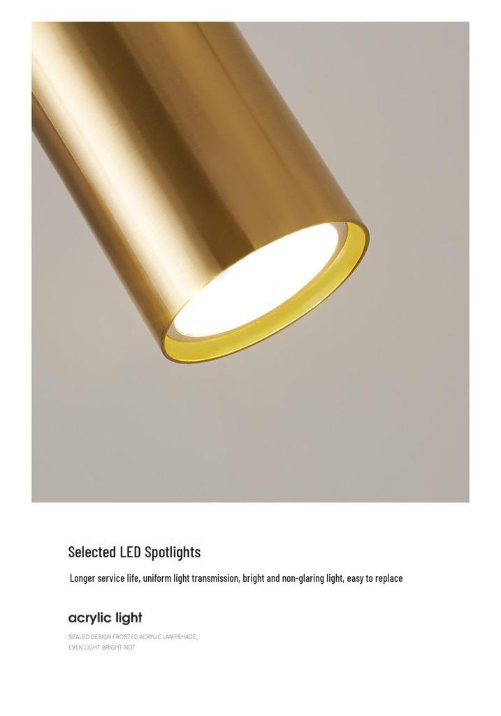 Nordic Modern Minimalist Long Strip Spotlight Fixture for Dining Room, Living Room, or Bar Counter.